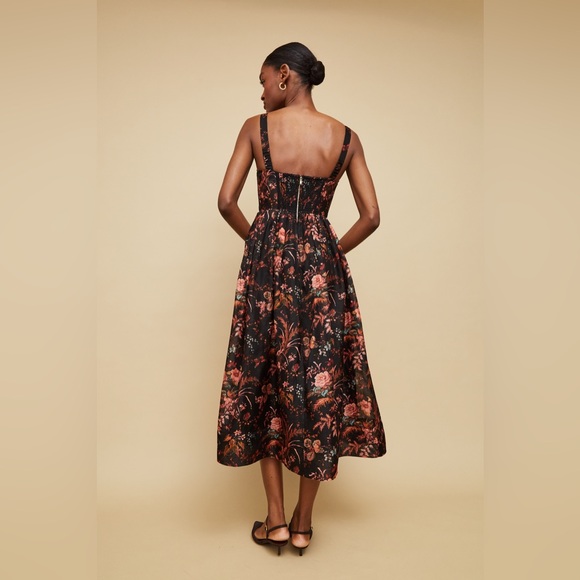 CARA CARA Pheobe Midi Dress In Pindell Black, NWOT, NEVER WORN, NO FLAWS. - Picture 3 of 10